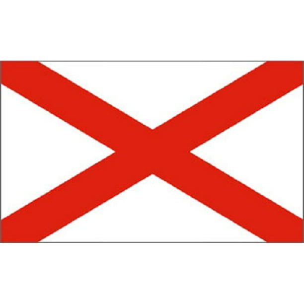 2'x3' Alabama US State Flag Outdoor Banner Pennant Southern Red Cross White 2x3 